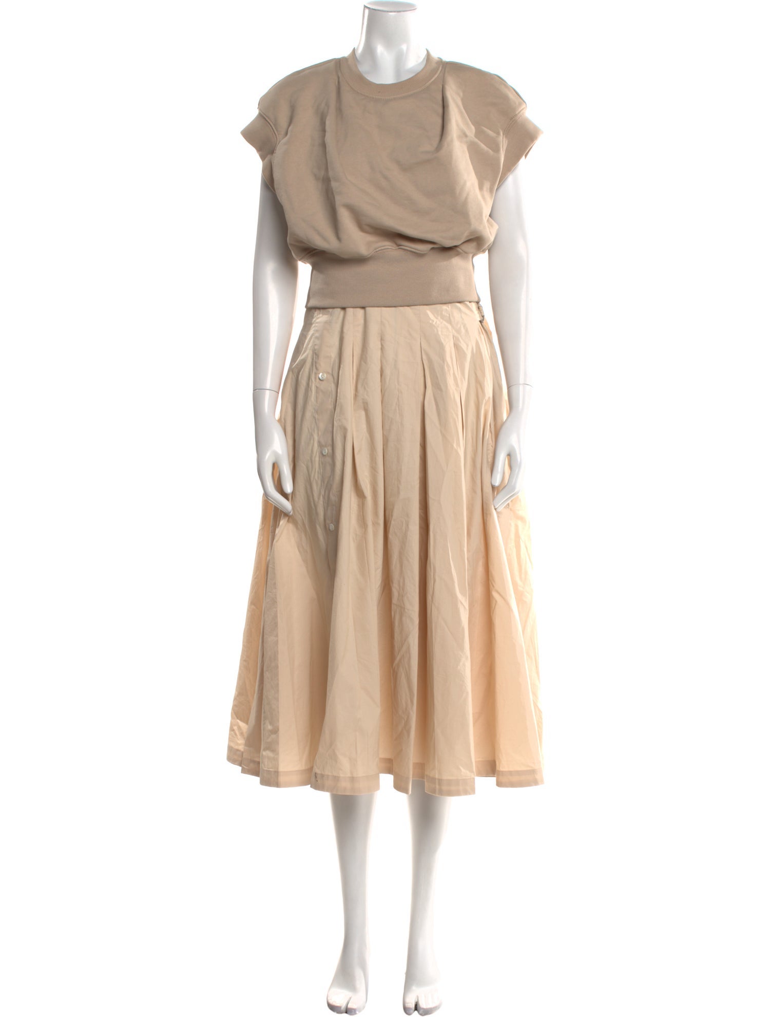 3.1 Phillip Lim Crew Neck Midi Length Dress