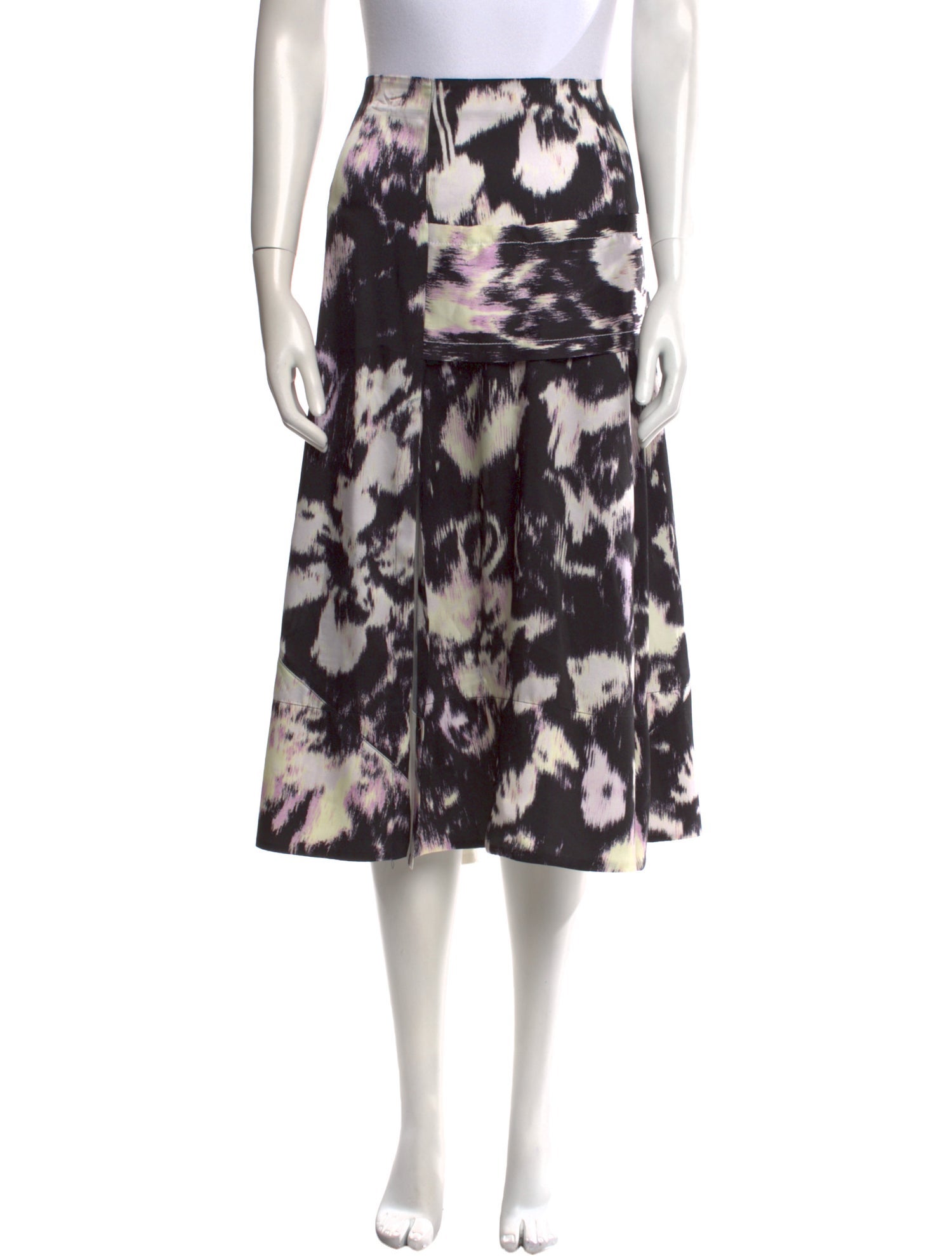 3.1 Phillip Lim Tie-Dye Print Midi Length Skirt