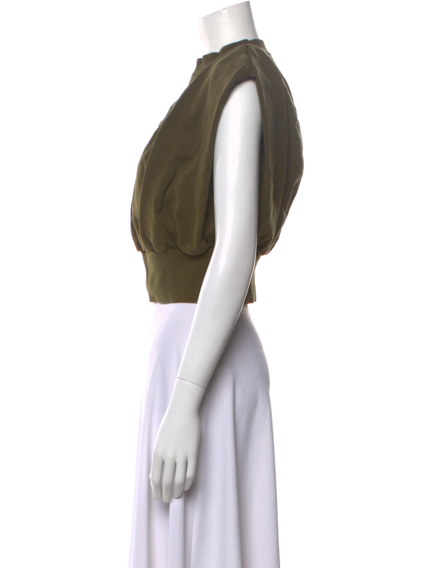 3.1 Phillip Lim V-Neck Short Sleeve Crop Top