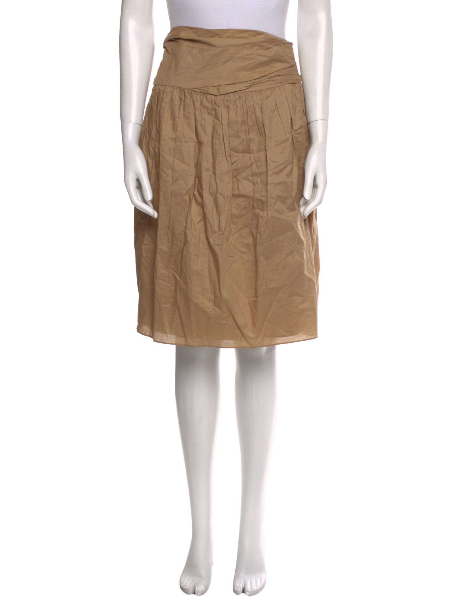 3.1 Phillip Lim Pleated Accents Knee-Length Skirt