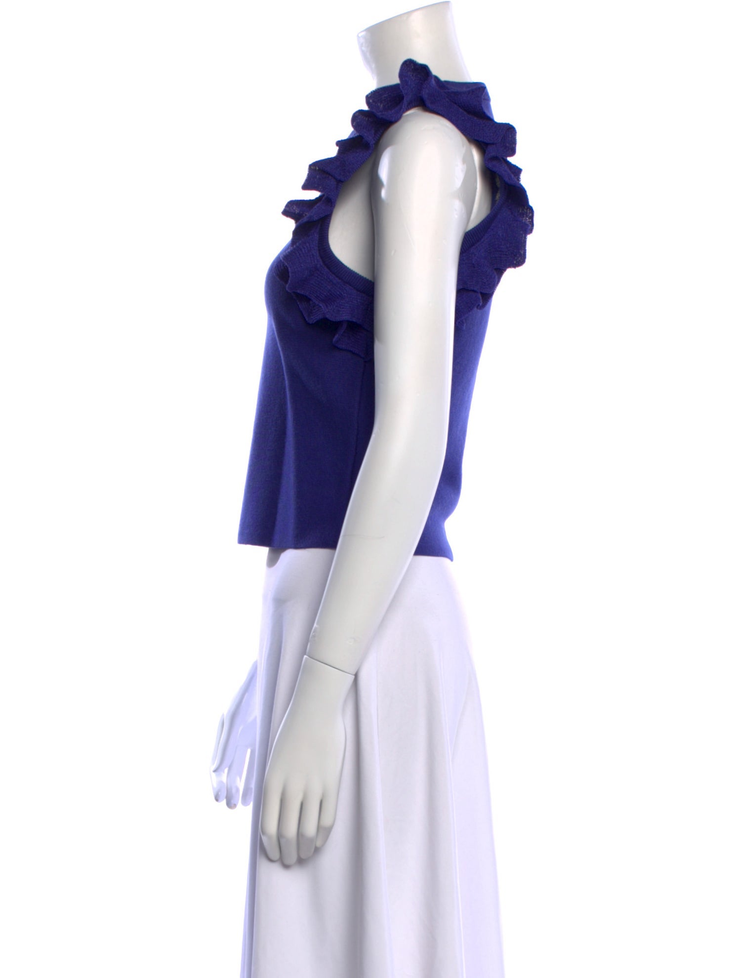 3.1 Phillip Lim Crew Neck Sleeveless Crop Top