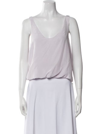 3.1 Phillip Lim Silk Scoop Neck Crop Top