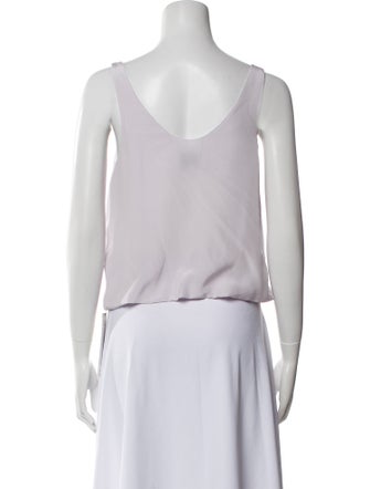 3.1 Phillip Lim Silk Scoop Neck Crop Top