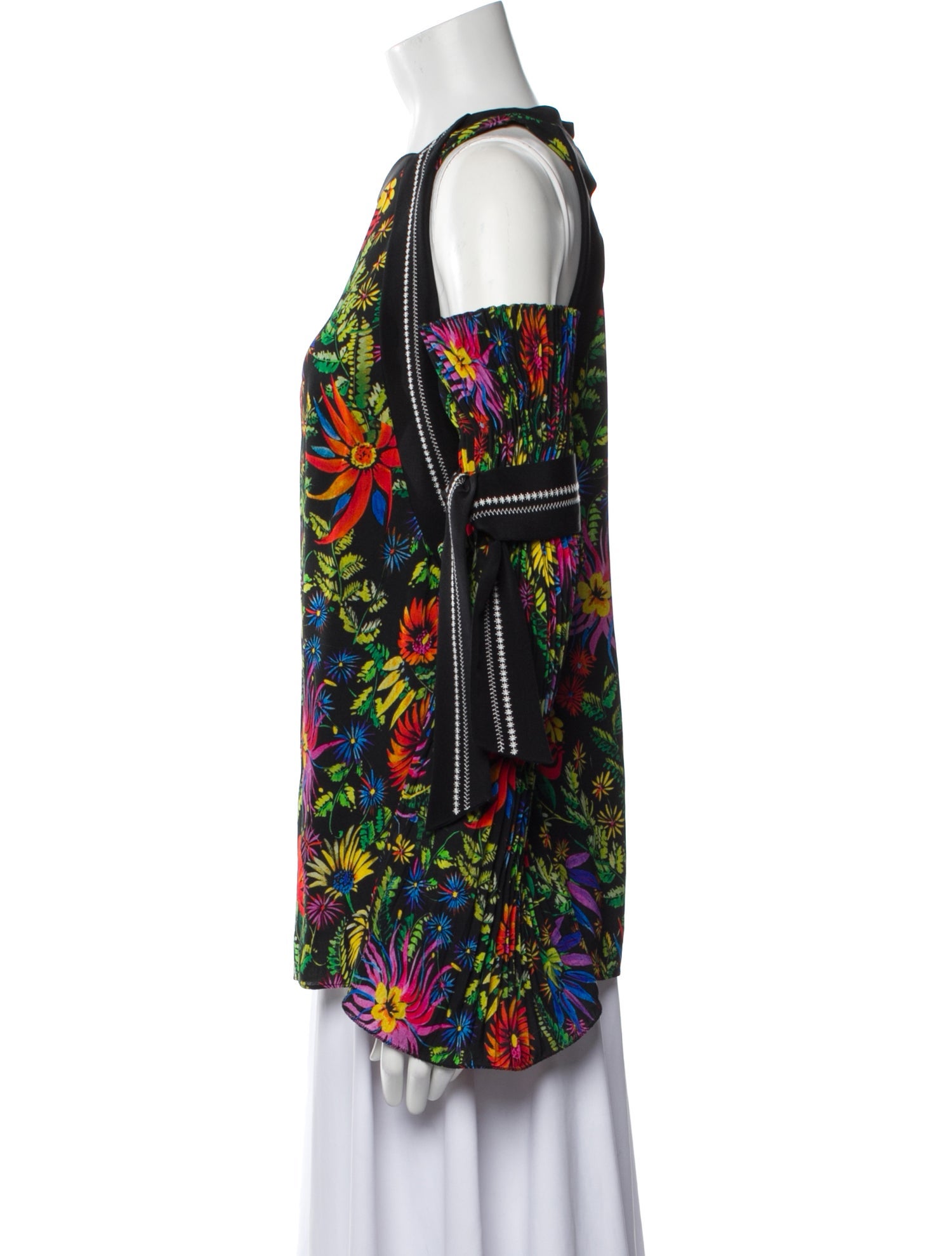 3.1 Phillip Lim Floral Print Crew Neck Blouse