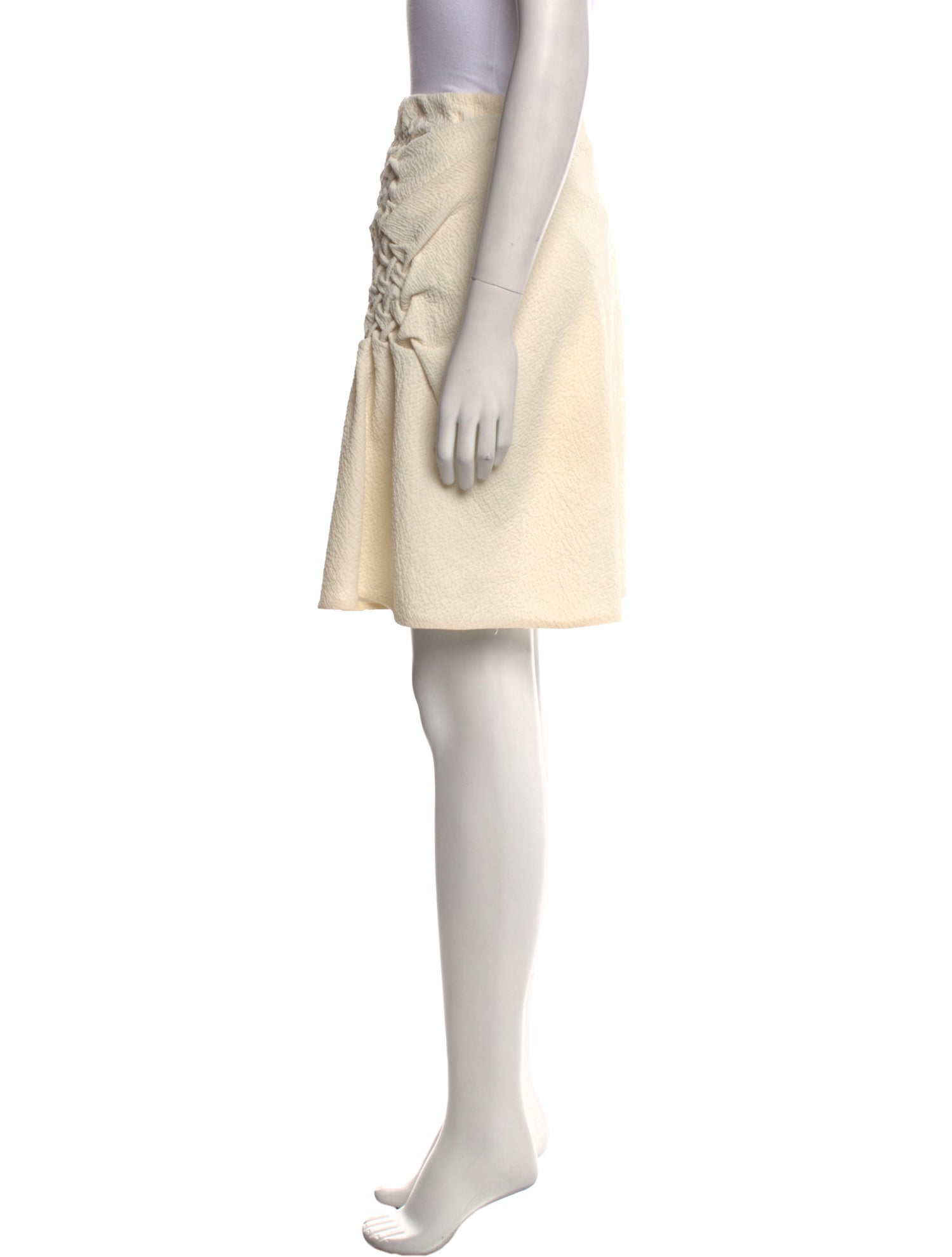 3.1 Phillip Lim Pleated Accents Knee-Length Skirt