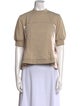 3.1 Phillip Lim Mock Neck Short Sleeve Crop Top