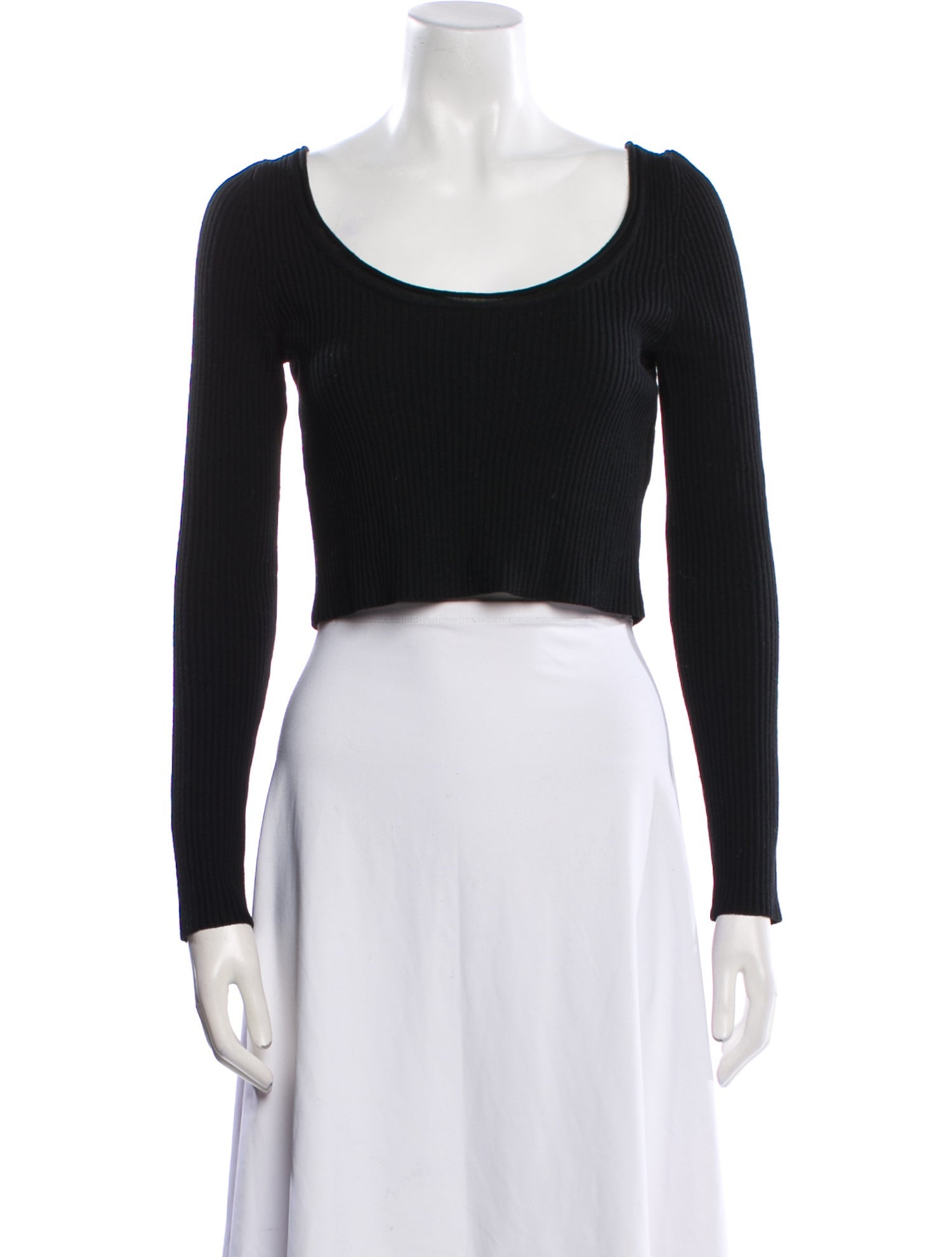 3.1 Phillip Lim Wool Scoop Neck Crop Top