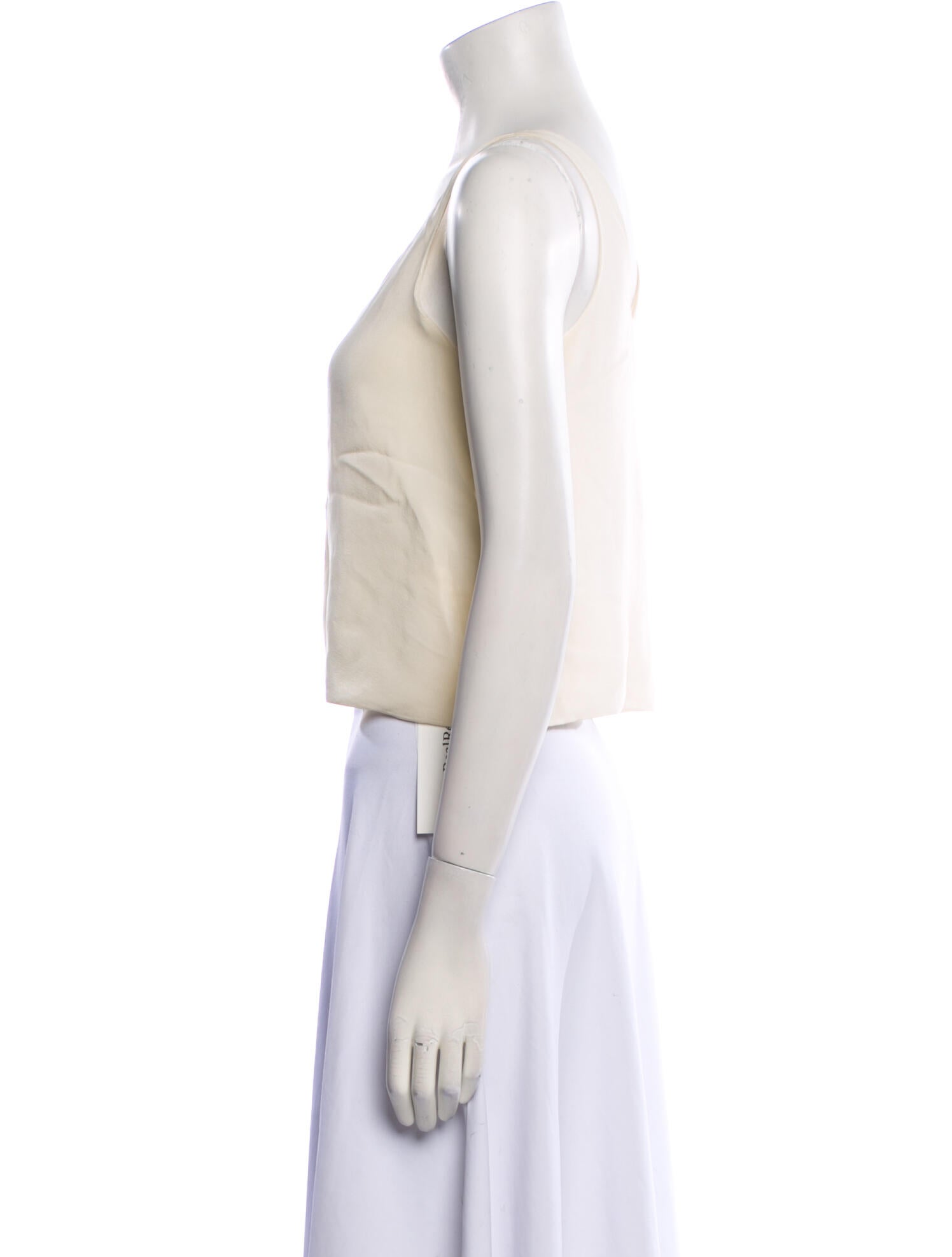 3.1 Phillip Lim Silk Scoop Neck Crop Top