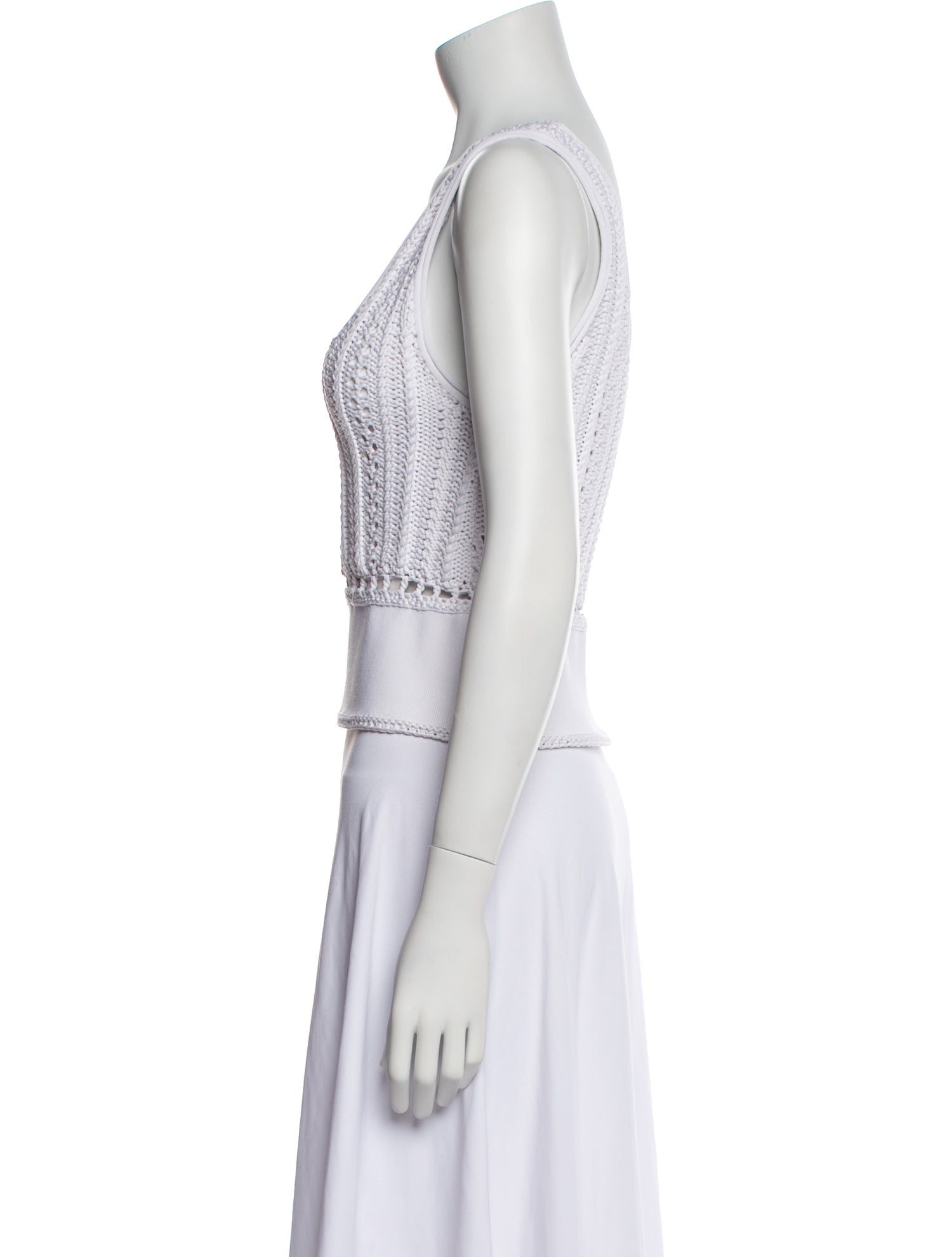 3.1 Phillip Lim Scoop Neck Sleeveless Crop Top