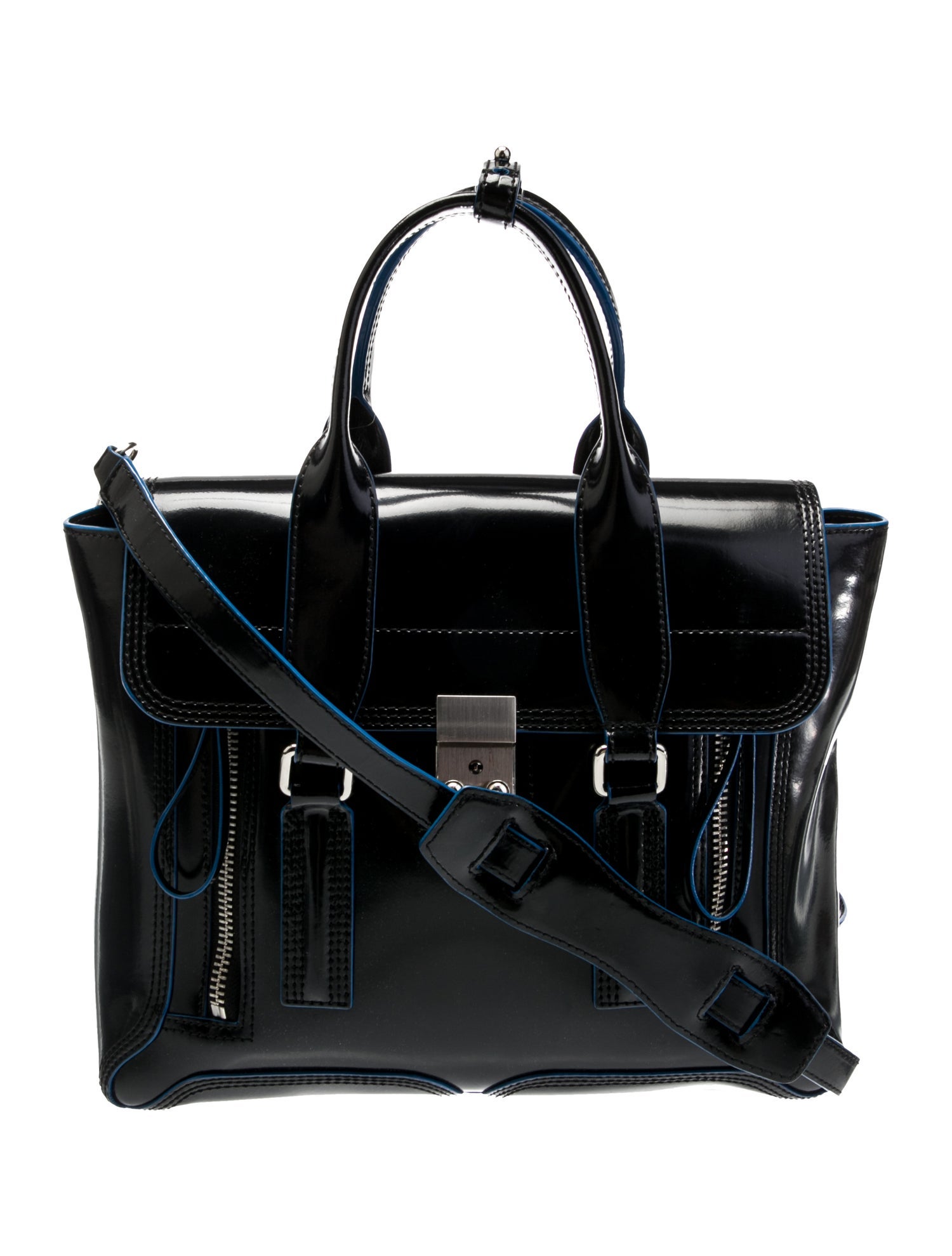 3.1 Phillip Lim Patent Leather Top Handle Bag