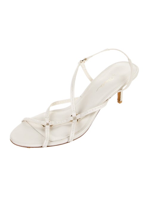 3.1 Phillip Lim Leather Animal Print Slides