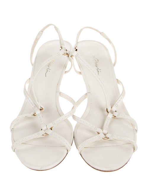 3.1 Phillip Lim Leather Animal Print Slides