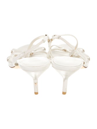 3.1 Phillip Lim Leather Animal Print Slides