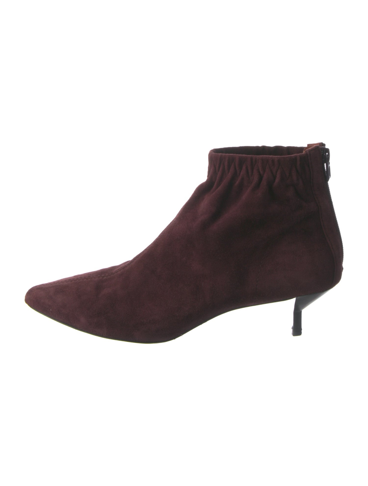 3.1 Phillip Lim Suede Ruffle Embellishment Chelsea Boots