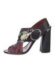 3.1 Phillip Lim Floral Print Studded Accents T-Strap Pumps