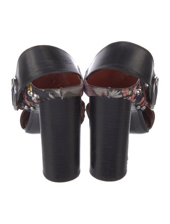 3.1 Phillip Lim Floral Print Studded Accents T-Strap Pumps