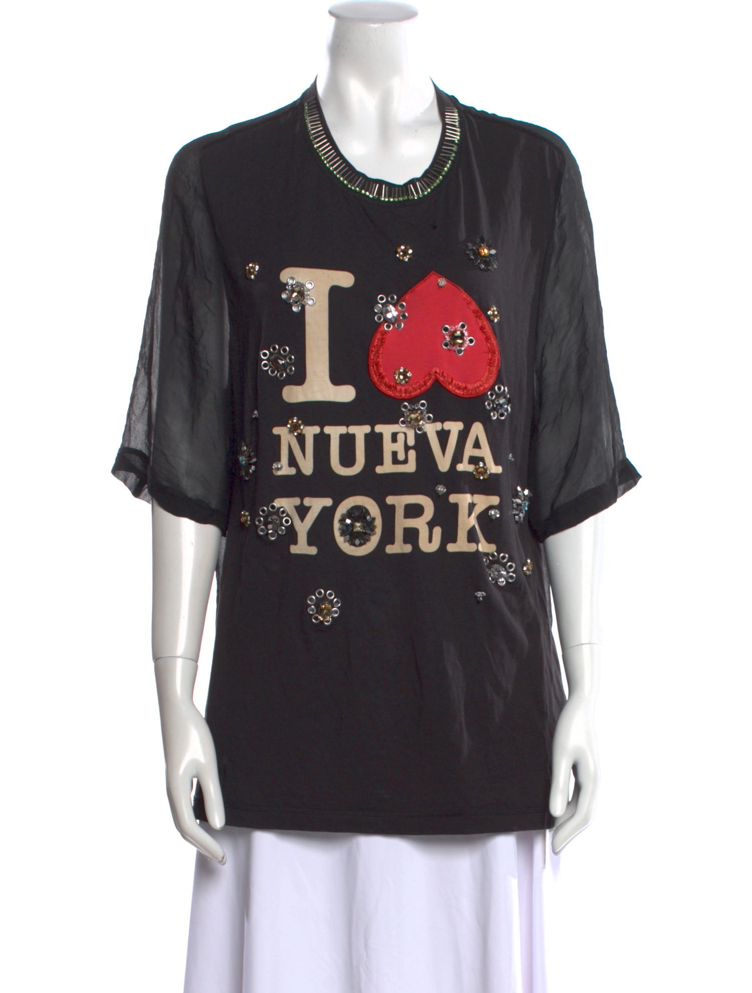 3.1 Phillip Lim Graphic Print Crew Neck T-Shirt