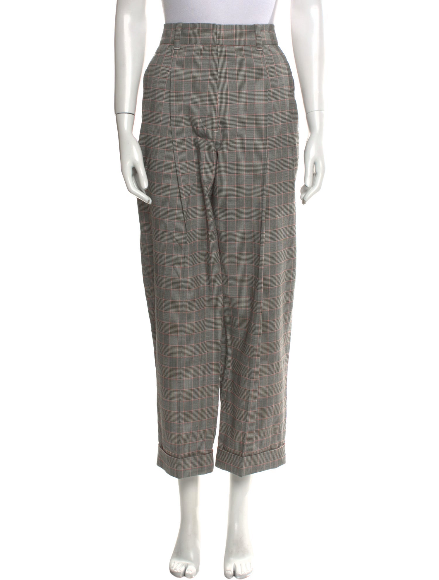 3.1 Phillip Lim Plaid Print Wide Leg Pants
