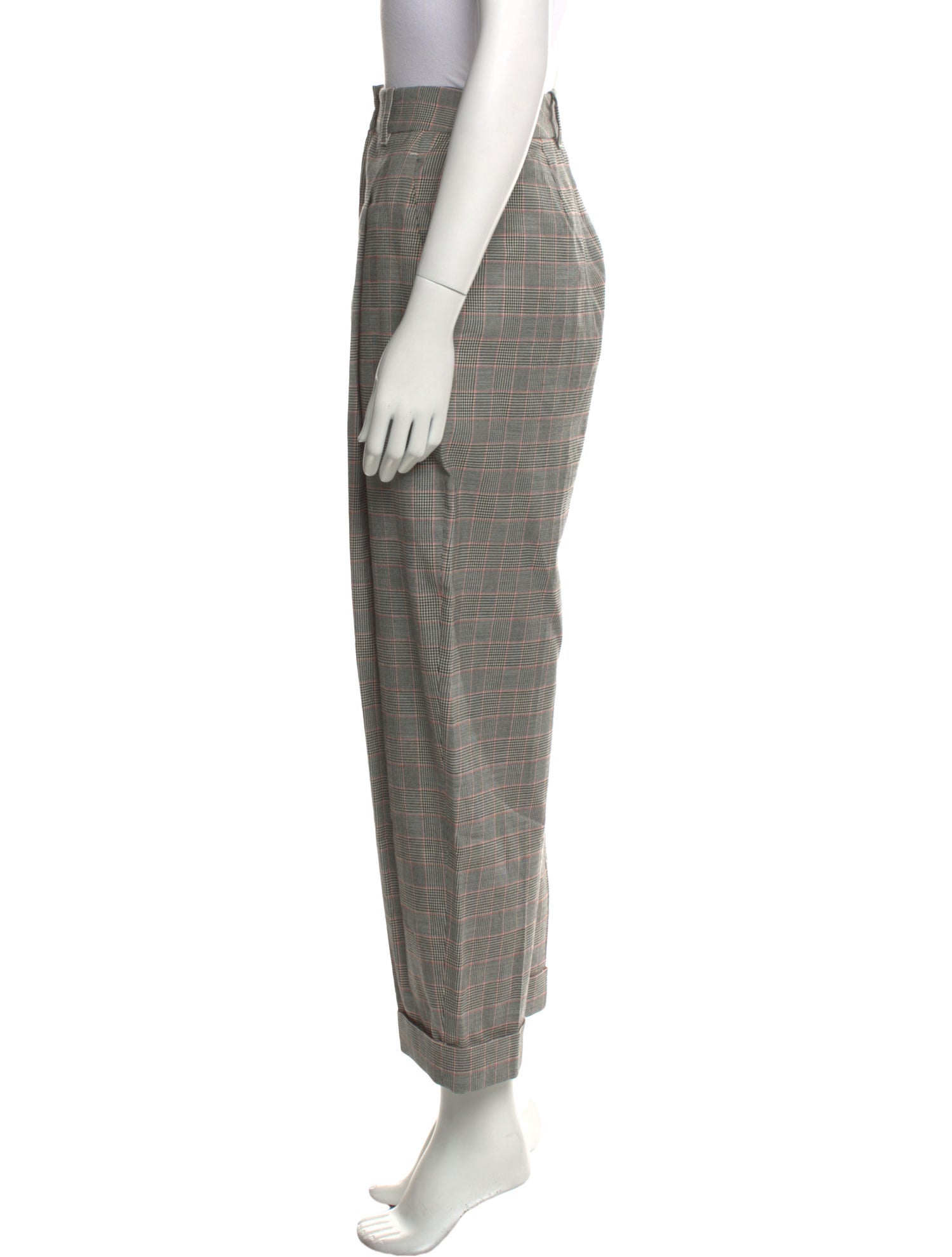 3.1 Phillip Lim Plaid Print Wide Leg Pants