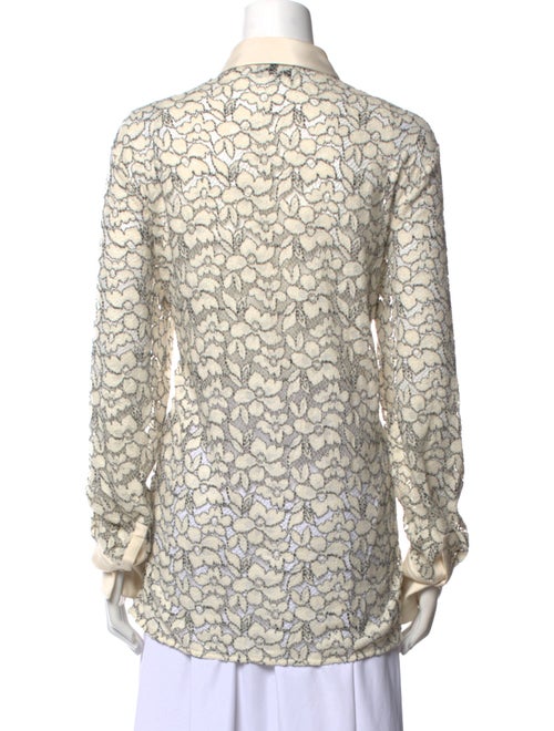 3.1 Phillip Lim Printed Long Sleeve Button-Up Top
