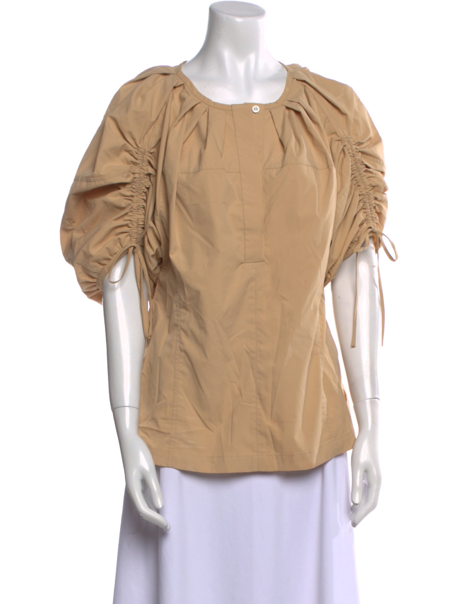 3.1 Phillip Lim Scoop Neck Short Sleeve Blouse