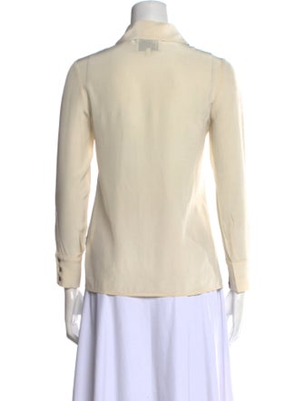 3.1 Phillip Lim Silk Long Sleeve Button-Up Top