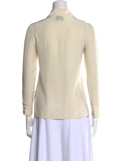 3.1 Phillip Lim Silk Long Sleeve Button-Up Top