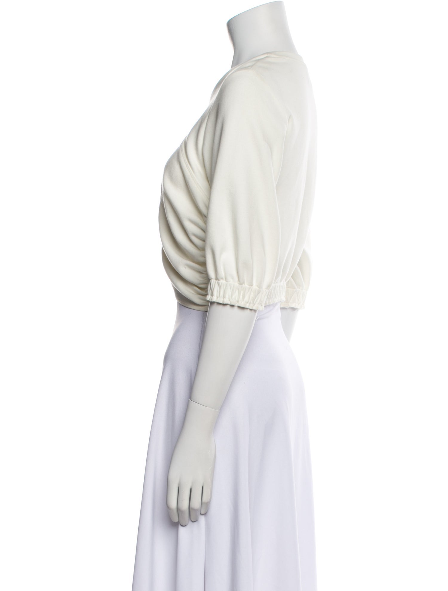 3.1 Phillip Lim Crew Neck Short Sleeve Crop Top