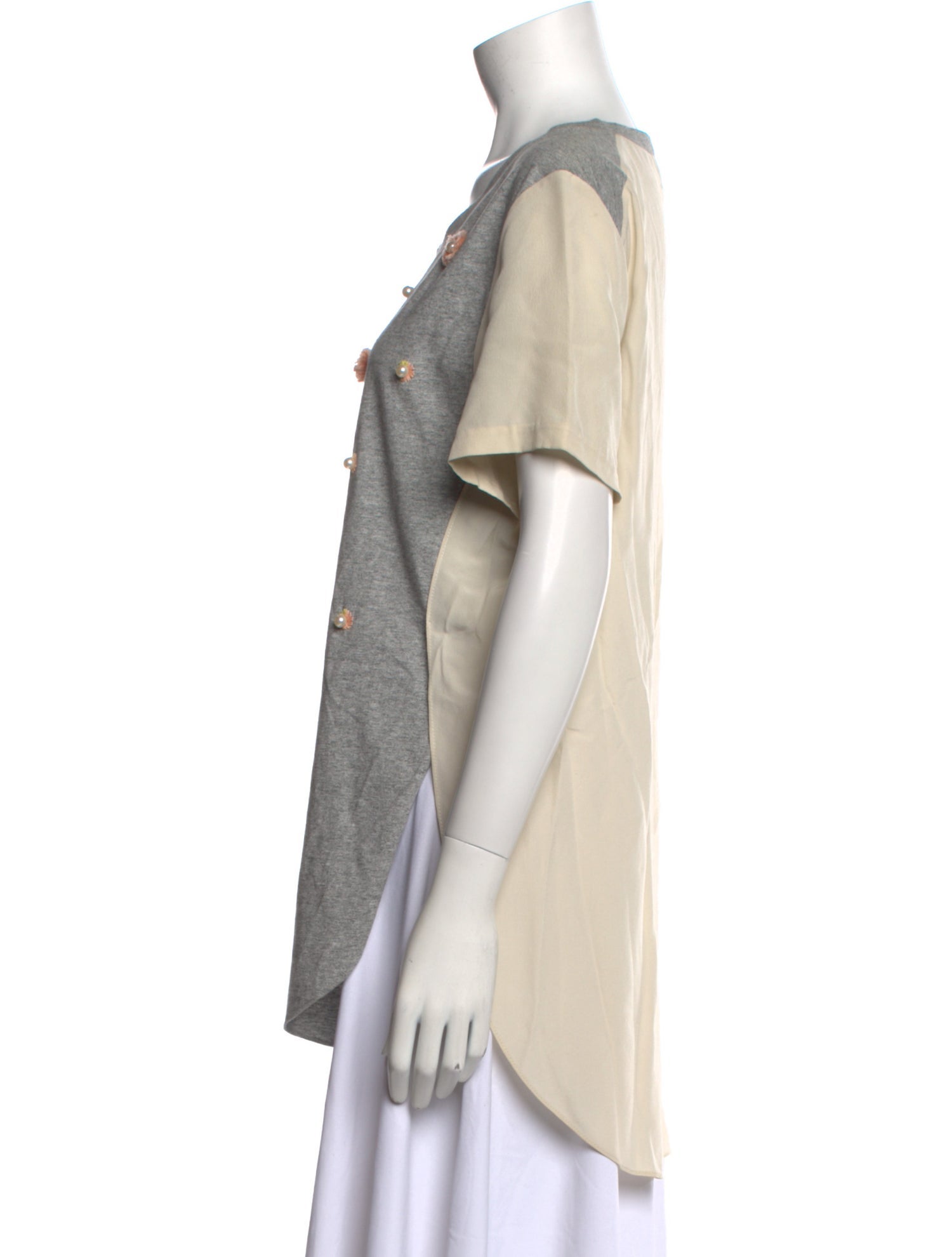 3.1 Phillip Lim Scoop Neck Short Sleeve T-Shirt