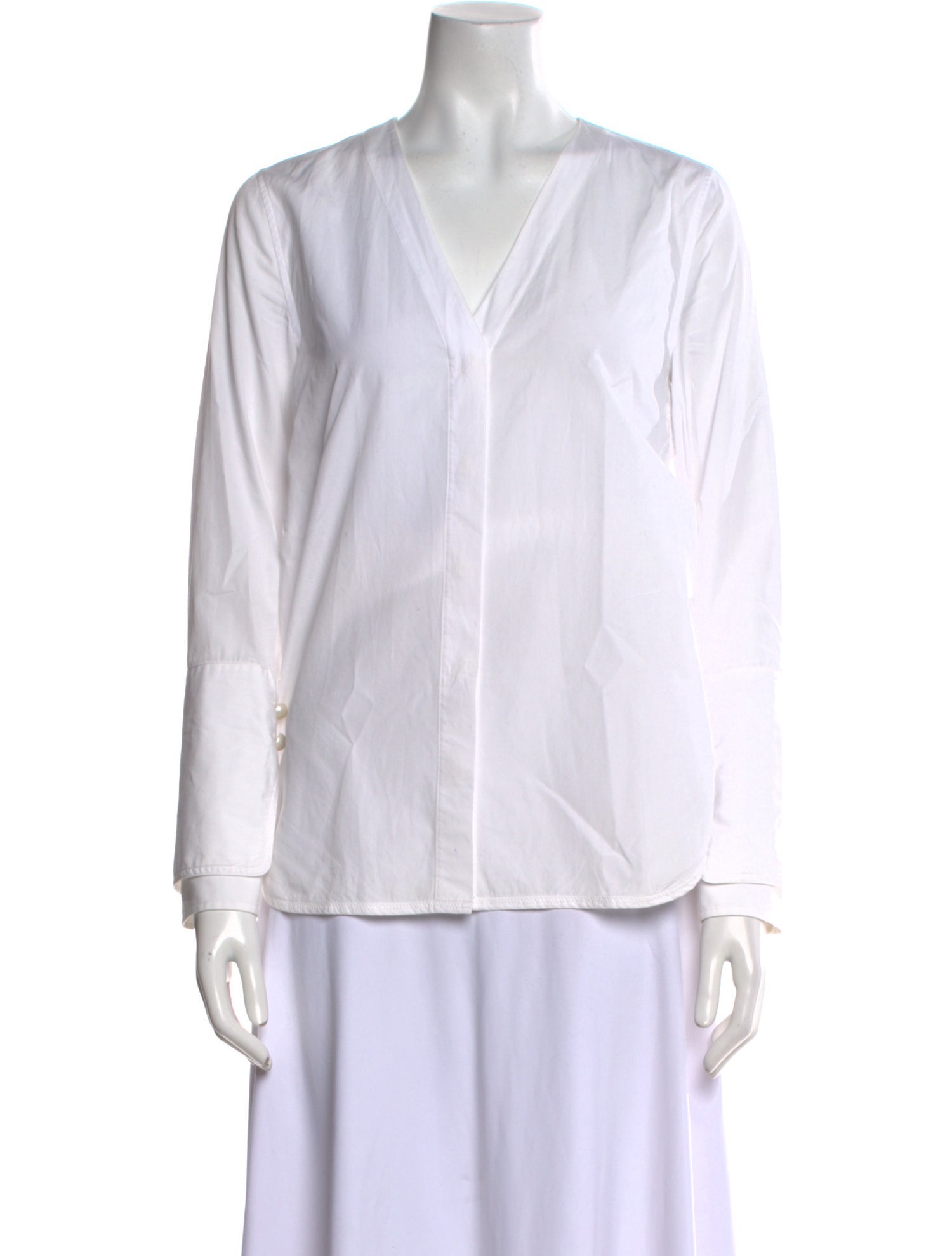 3.1 Phillip Lim V-Neck Long Sleeve Blouse