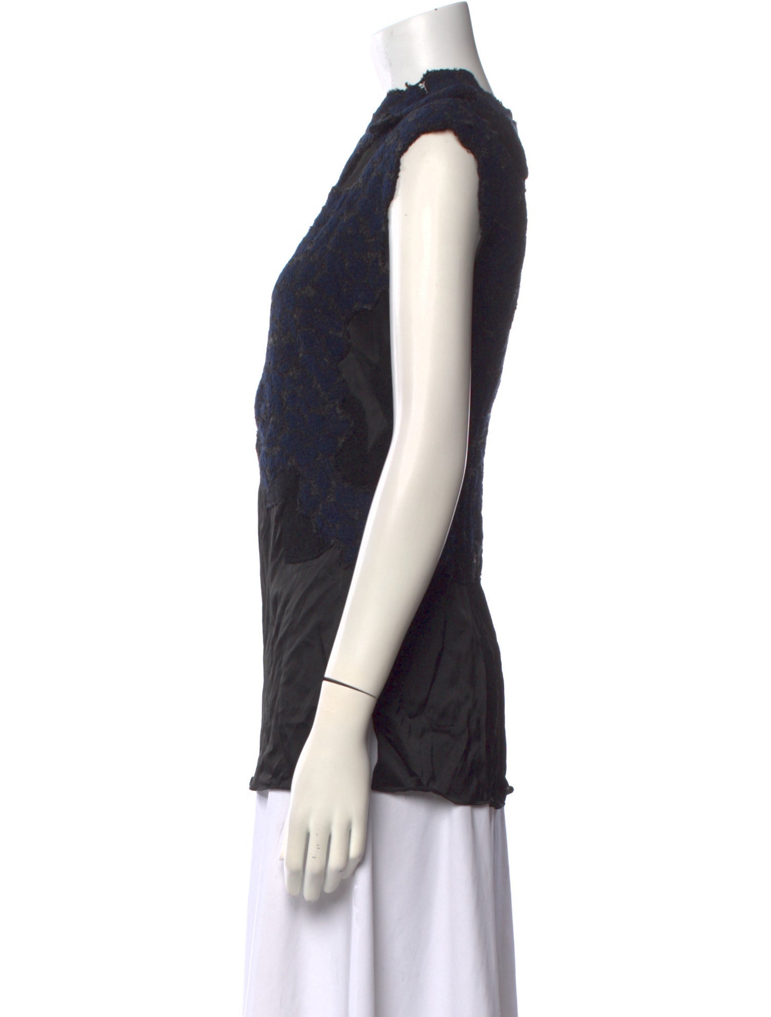 3.1 Phillip Lim Mock Neck Sleeveless Blouse