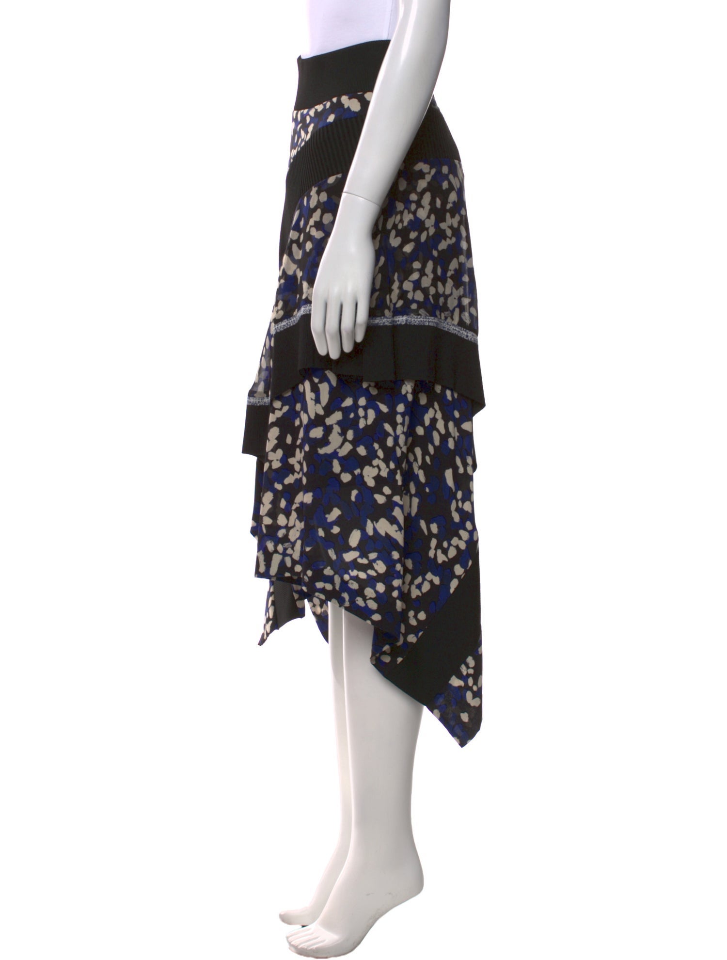 3.1 Phillip Lim Silk Knee-Length Skirt