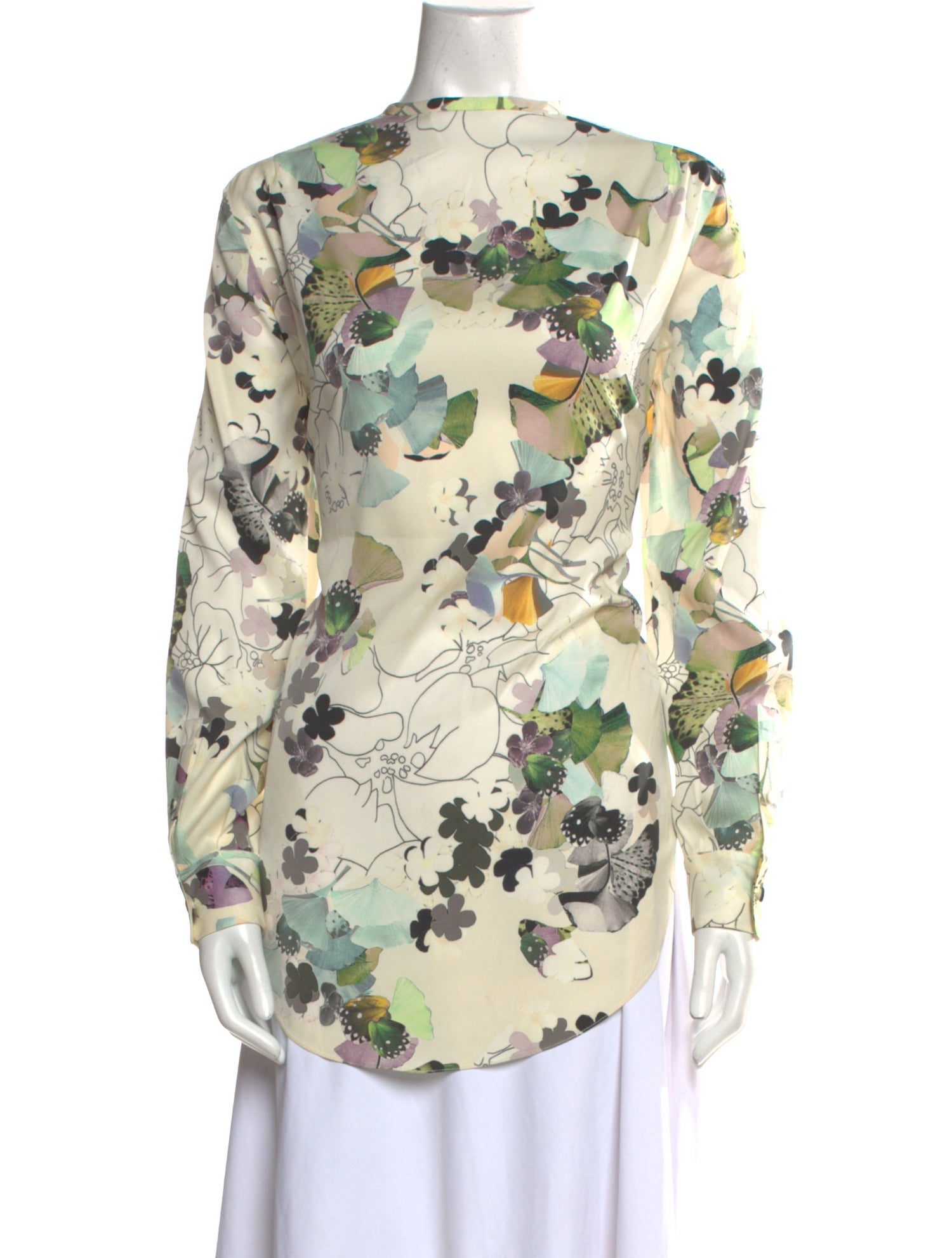 3.1 Phillip Lim Silk Floral Print Blouse