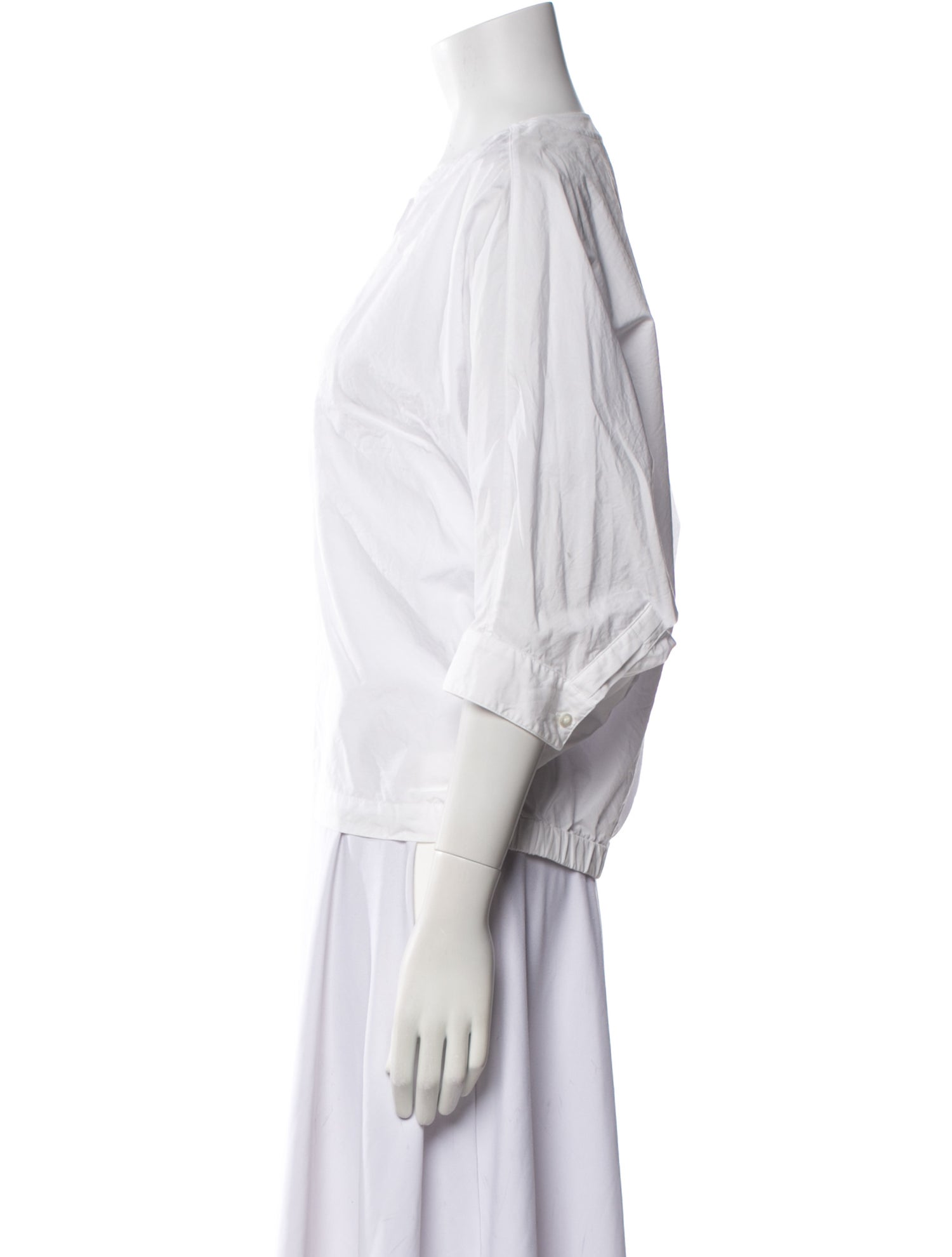 3.1 Phillip Lim V-Neck Three-Quarter Sleeve Blouse