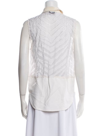 3.1 Phillip Lim Printed Sleeveless Button-Up Top
