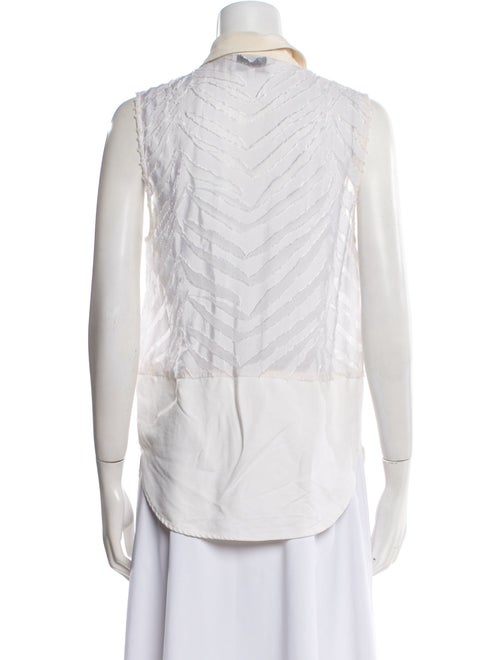 3.1 Phillip Lim Printed Sleeveless Button-Up Top