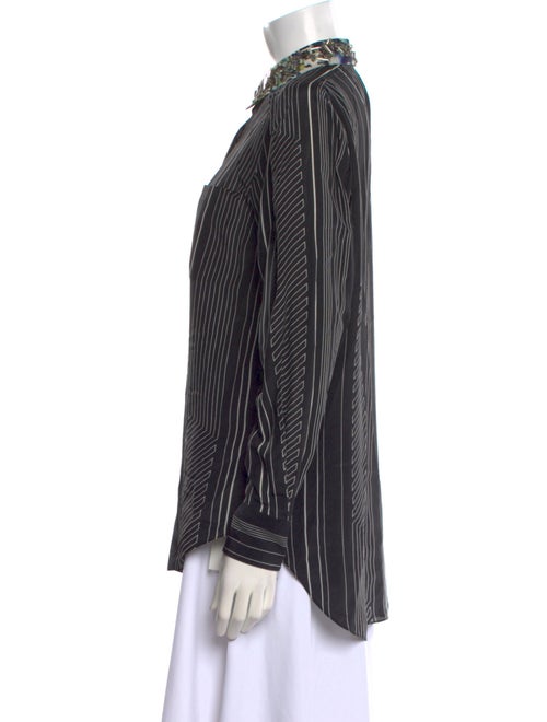 3.1 Phillip Lim Silk Striped Button-Up Top