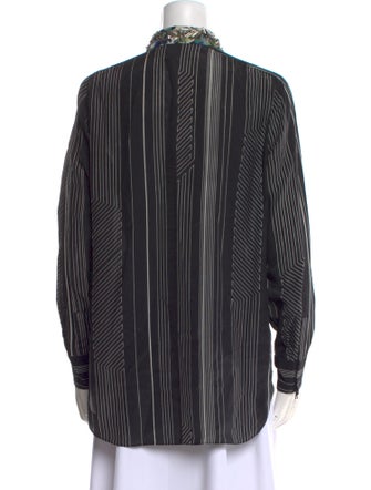3.1 Phillip Lim Silk Striped Button-Up Top