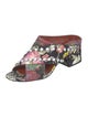3.1 Phillip Lim Floral Print Studded Accents Slides