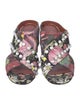 3.1 Phillip Lim Floral Print Studded Accents Slides