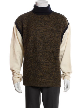3.1 Phillip Lim Wool Colorblock Pattern Pullover