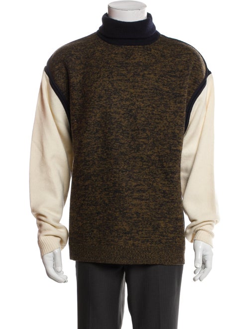 3.1 Phillip Lim Wool Colorblock Pattern Pullover