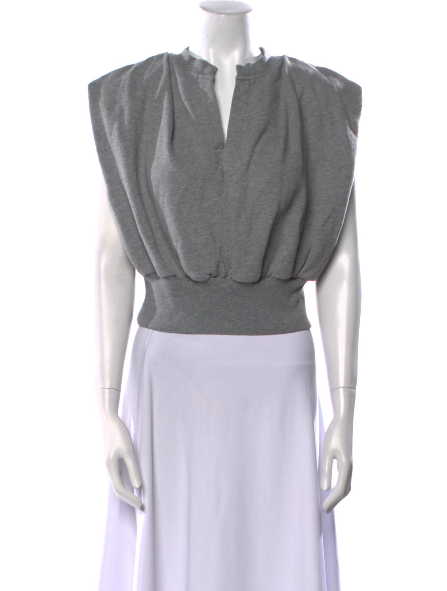 3.1 Phillip Lim V-Neck Short Sleeve Crop Top