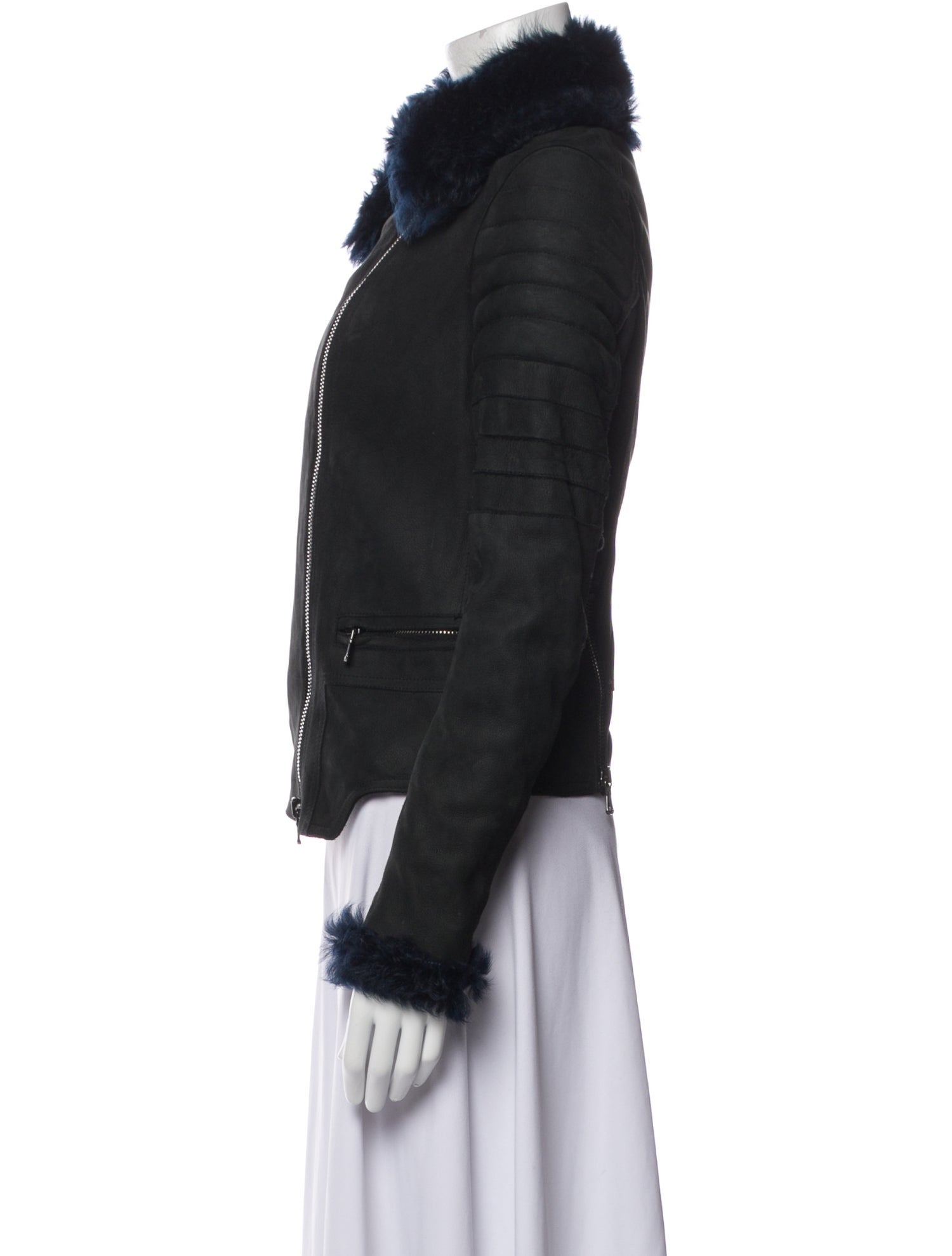 3.1 Phillip Lim Leather Fur Jacket