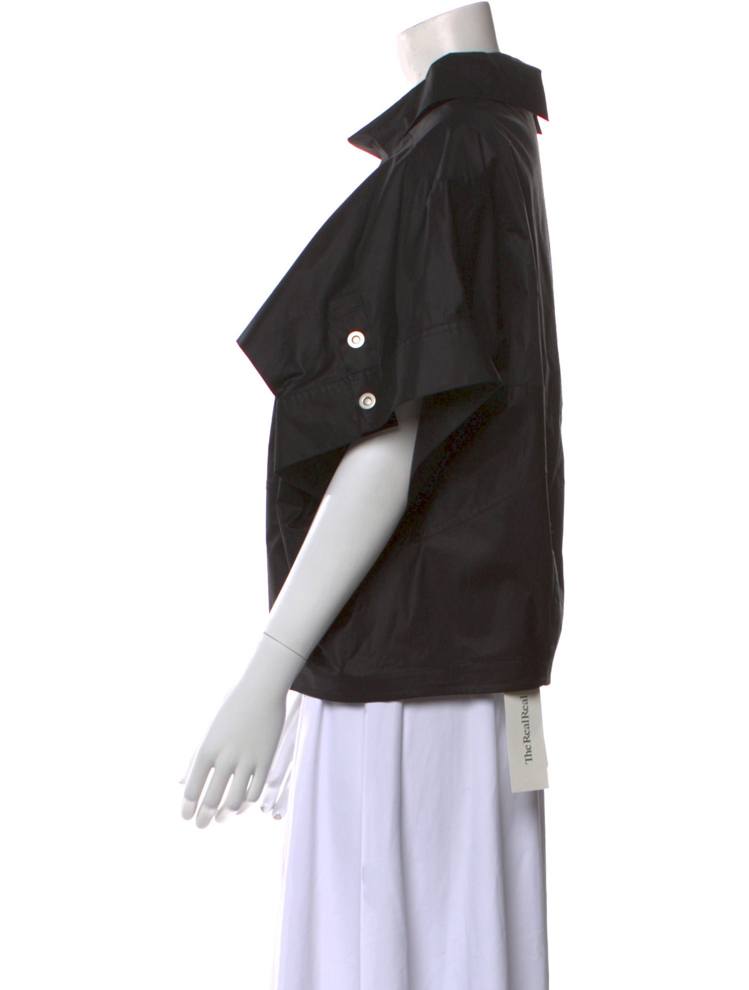 3.1 Phillip Lim Cowl Neck Short Sleeve Blouse