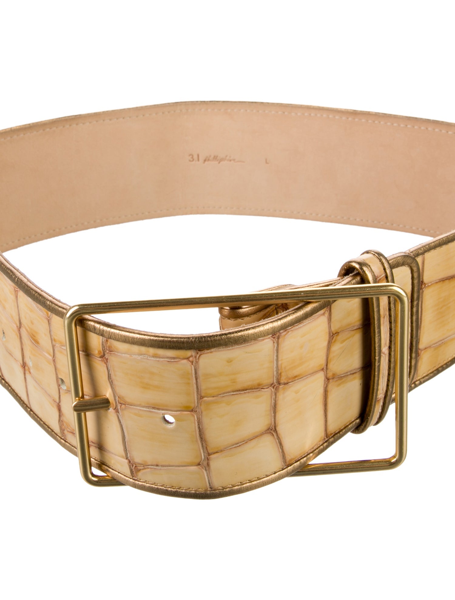 3.1 Phillip Lim Wide Leather Waist Belt