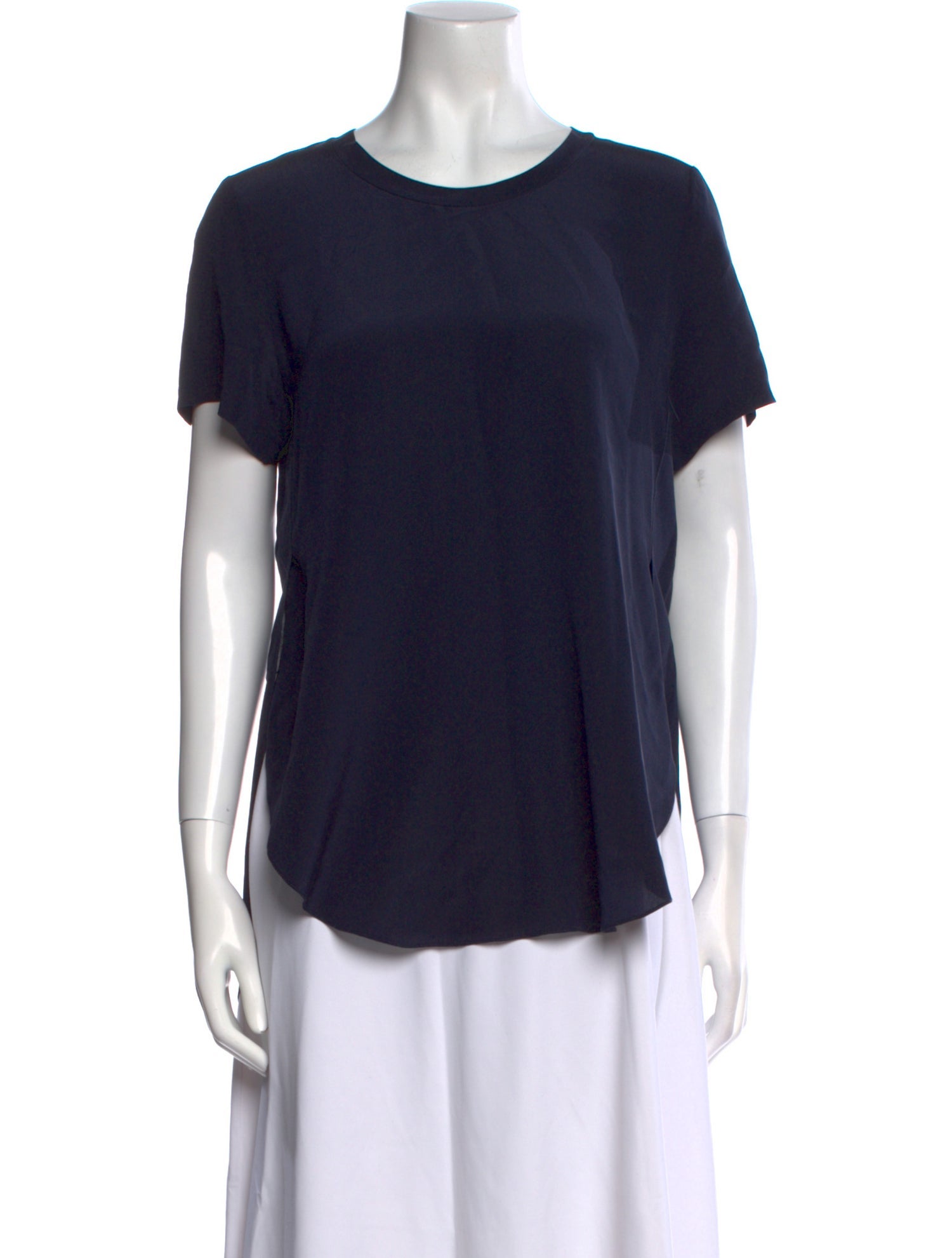 3.1 Phillip Lim Silk Crew Neck T-Shirt