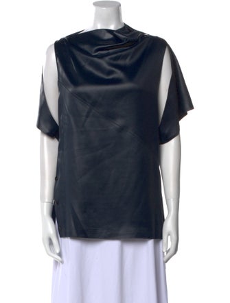3.1 Phillip Lim Cowl Neck Short Sleeve T-Shirt