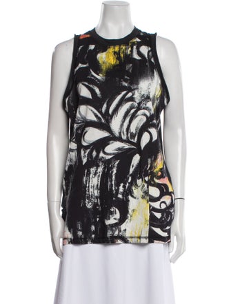 3.1 Phillip Lim Printed Crew Neck Top