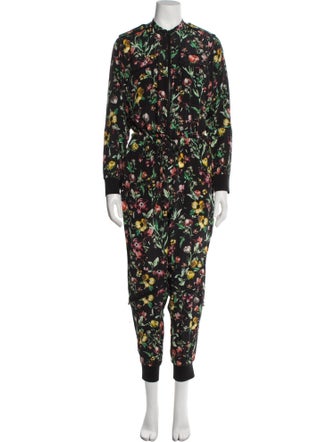 3.1 Phillip Lim Silk Floral Print Jumpsuit